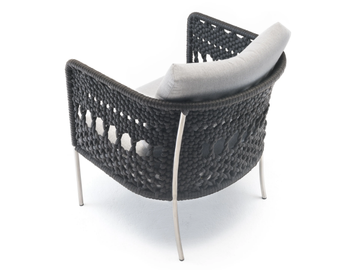 TOMBOLO - Upholstered easy chair with armrests by Living Divani - view 3